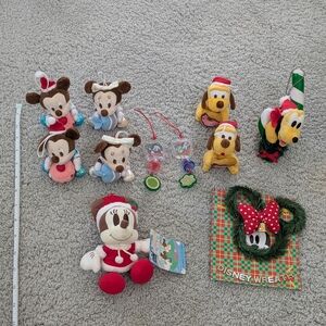 Disney Holiday Plush Toy Collection - Red, Blue, Yellow